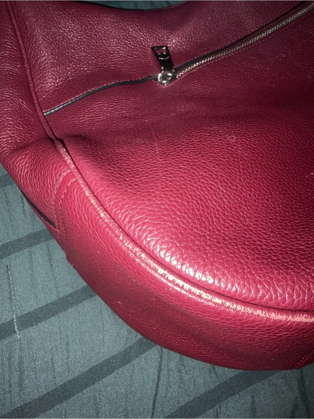 Coach Harley Hobo Shoulder Bag in Burgandy